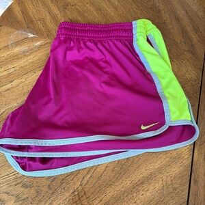 Magenta Nike shorts